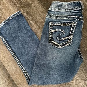 Silver Suki mid capri jeans